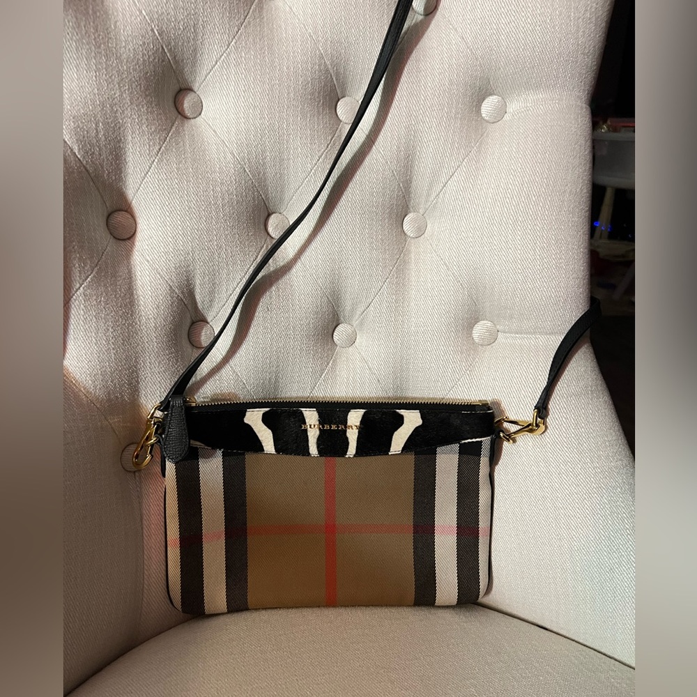 Burberry Zebra Skin Crossbody Bag